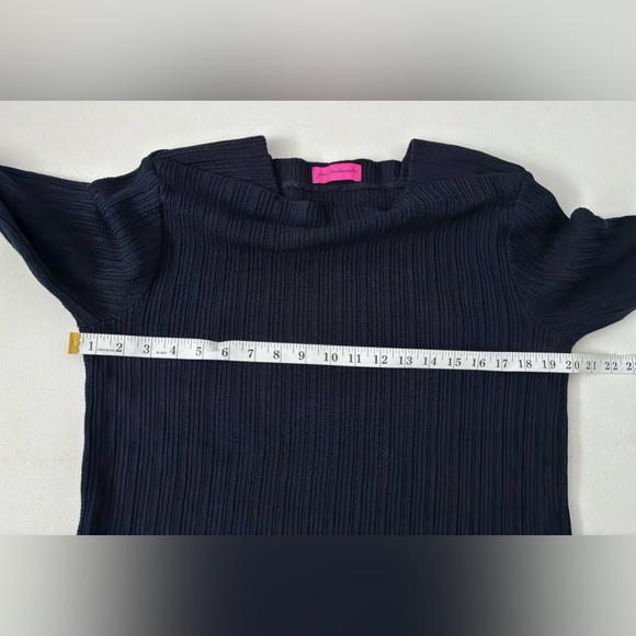 John Malkovich Spring/Summer 2017 collection Square Neck Fisherman Sweater Navy - Picture 3 of 12